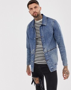 Джинсовая куртка ASOS DESIGN-Синий