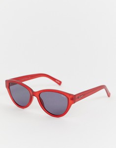 Солнцезащитные очки \кошачий глаз\" в узкой оправе Quay Australia rizzo-Красный
