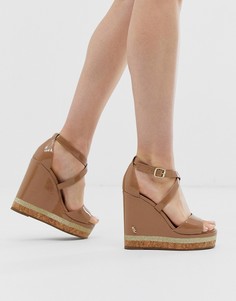 Босоножки на танкетке Kurt Geiger London - Alina-Бежевый