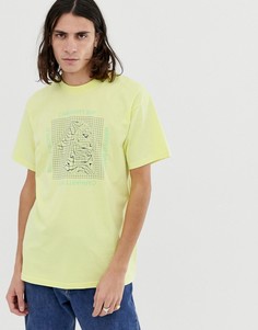 Желтая футболка с принтом Carhartt WIP Grid C-Желтый