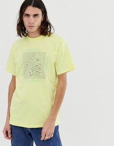 Желтая футболка с принтом Carhartt WIP Grid C-Желтый