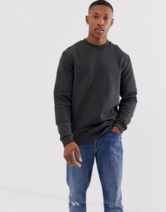 Темно-серый свитшот ASOS DESIGN