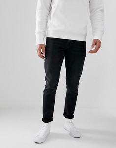 Черные выбеленные узкие джинсы ASOS DESIGN-Черный
