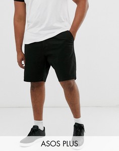 Черные свободные шорты ASOS DESIGN Plus-Черный