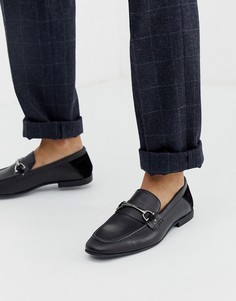 Черные кожаные лоферы с пряжкой в виде трензеля KG by Kurt Geiger-Черный