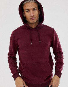 Худи бордового цвета ASOS DESIGN-Красный