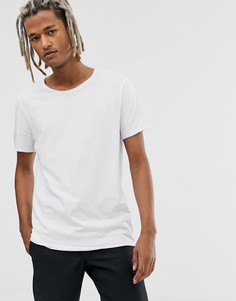 Белая футболка с необработанными краями Weekday-Белый