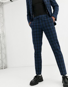 Темно-синие брюки скинни ASOS DESIGN-Темно-синий