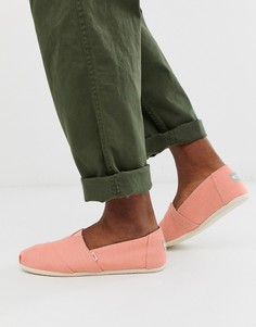 Розовые парусиновые эспадрильи TOMS-Розовый