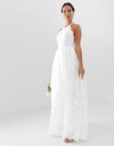 Кружевное свадебное платье макси ASOS EDITION-Белый