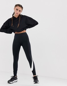 Черные леггинсы с логотипом Nike-Черный