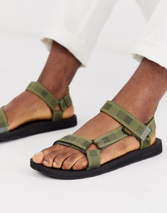 Сандалии цвета хаки Teva Original Universal-Зеленый