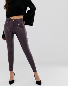 Классические джинсы скинни с покрытием Lipsy-Красный