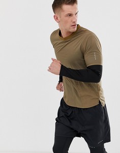 Футболка для бега цвета светлого хаки ASOS 4505-Бежевый