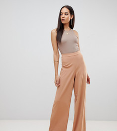 Брюки с широкими штанинами бежевого цвета эксклюзивно для Missguided Tall-Коричневый