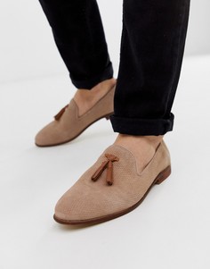 Розовые замшевые лоферы с контрастными кисточками KG by Kurt Geiger-Розовый