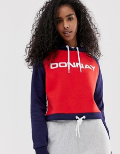 Укороченный худи со вставкой Donnay-Темно-синий