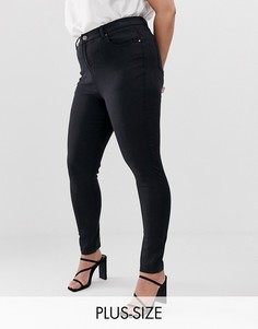 Черные джинсы скинни с завышенной талией Simply Be Lucy-Черный