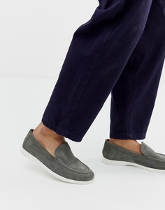 Серые замшевые слипоны KG by Kurt Geiger-Серый