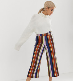 Кюлоты в полоску в стиле 70-х ASOS DESIGN Petite-Мульти