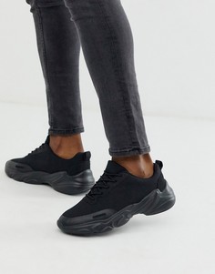 Черные сетчатые кроссовки ASOS DESIGN-Черный