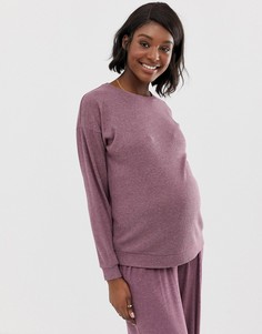 Джемпер в рубчик для дома ASOS DESIGN-Розовый