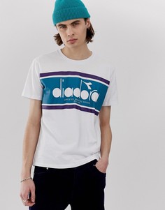 Белая футболка с логотипом Diadora Spectra-Белый