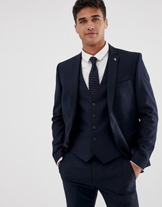 Темно-синий приталенный пиджак Farah Henderson