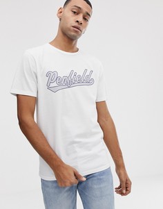 Белая футболка с круглым вырезом и логотипом на груди Penfield Mendona-Белый