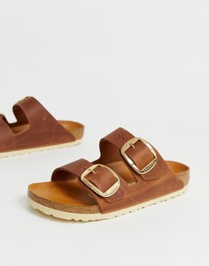 Светло-коричневые сандалии с большими пряжками Birkenstock Arizona-Светло-коричневый