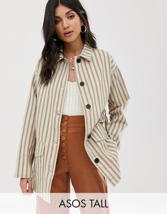 Куртка в полоску ASOS DESIGN Tall-Мульти
