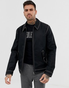 Черная куртка Харрингтон ASOS DESIGN-Черный