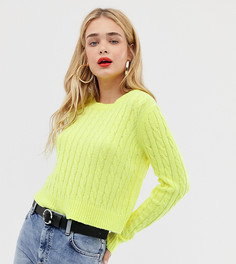 Желтый вязаный джемпер Pull&Вear Stradivarius
