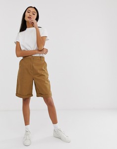 Шорты в стиле милитари ASOS DESIGN-Коричневый