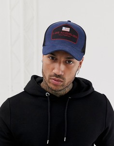 Темно-синяя бейсболка с нашивкой \USA\" ASOS DESIGN-Темно-синий