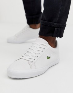 Белые парусиновые кроссовки Lacoste Lerond-Белый