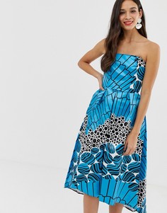 Платье с открытыми плечами Closet-Синий