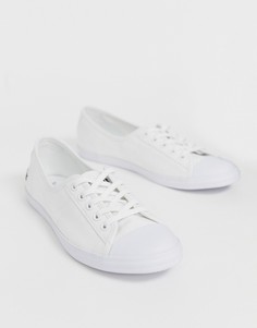 Белые парусиновые кеды Lacoste Ziane-Белый