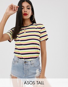 Футболка в полоску ASOS DESIGN Tall-Мульти