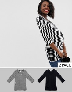 Набор из 2 топов с рукавами длиной 3/4 Mamalicious-Мульти Mama.Licious