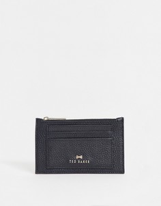 Кожаная кредитница с бантиком Ted Baker Yarro-Темно-синий