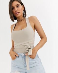 Золотистое боди Missguided-Золотой