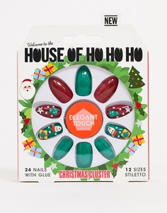 Новогодние наклейки для ногтей House of Holland x Elegant Touch-Мульти
