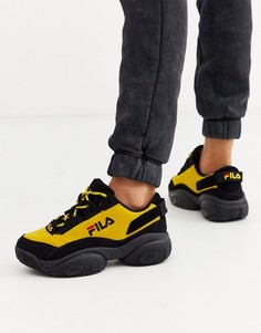 Черно-желтые кроссовки Fila Provenance-Черный
