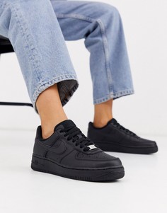 Черные кроссовки Nike Air Force 107-Черный