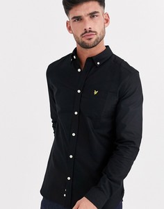 Черная оксфордская рубашка Lyle & Scott-Черный