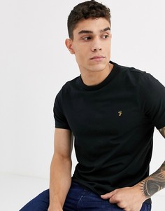 Черная футболка зауженного кроя с логотипом Farah Dennis-Черный