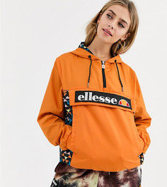 Куртка с воротом на молнии и принтом на вставках Ellesse-Оранжевый