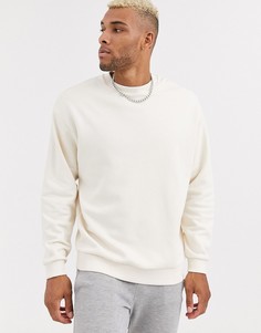 Бежевый oversize-свитшот ASOS DESIGN