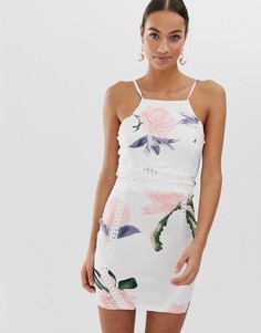 Платье мини на бретелях AX Paris-Кремовый